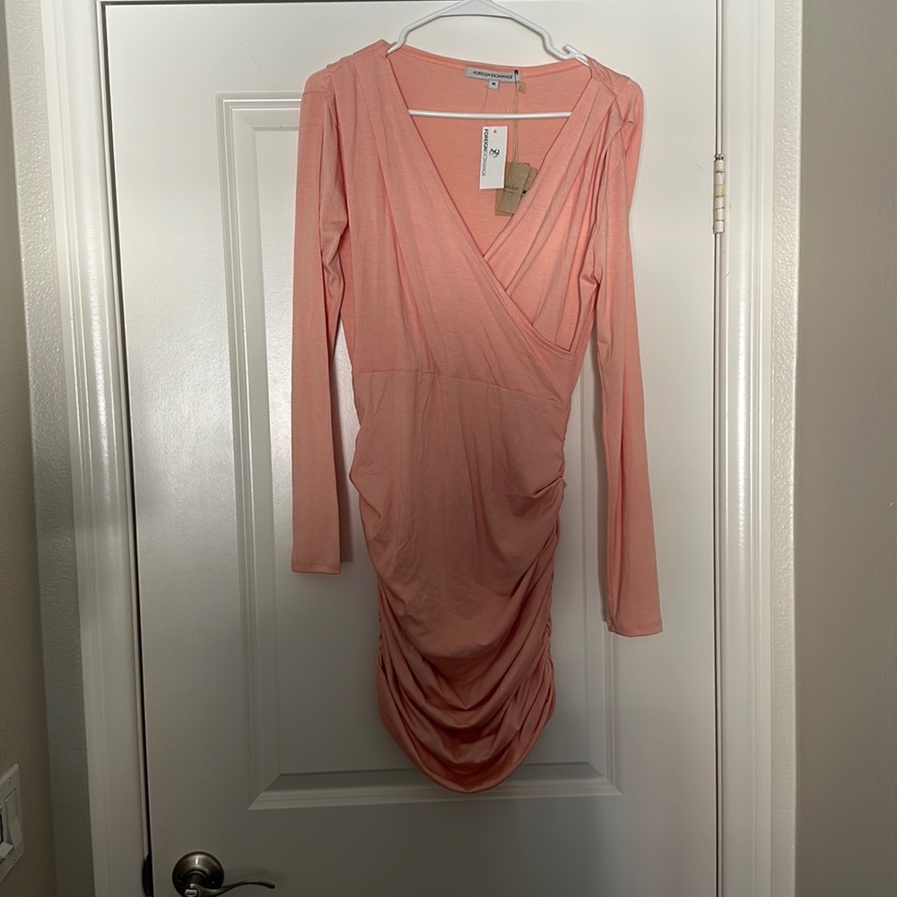 Pink bodycon dress